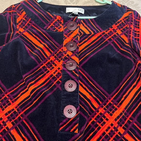 Retro Corduroy Mini Dress - Picture 2 of 7